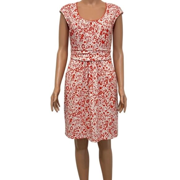 Boden Margot 8R ruched shirred cap sleeve jersey dress pockets D4 3050 - Picture 10 of 10